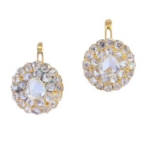Elegance Redefined: Late Victorian Diamond Earrings